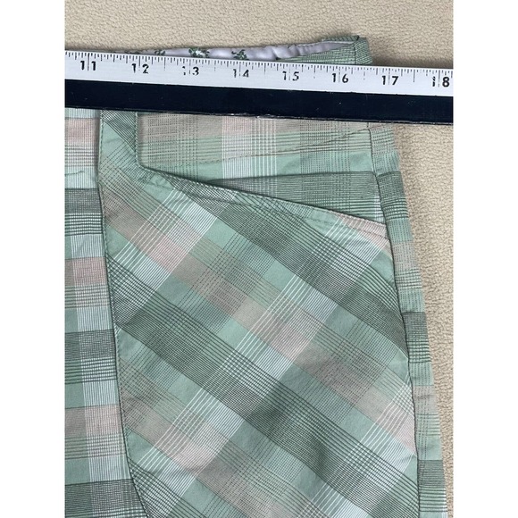Nike Golf Womes M Capri Pants Multicolor Plaid Pockets Zipper‎ Fly Regular Fit - Picture 4 of 13